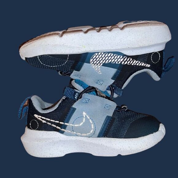 Toddler Nike Crater Impact (GS) Shoes Armory Navy-White-Marina Sneaker Size 7 C - Picture 8 of 8